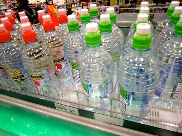The cost of bottled water in Australia