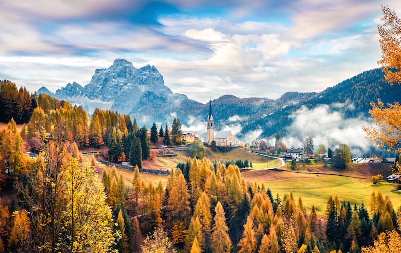 Dolomites Alps Cortina Selva di Cadore