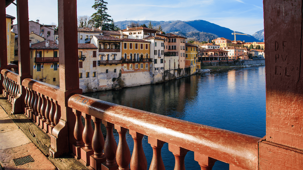 The View From Ponte Vecchio in Bassano