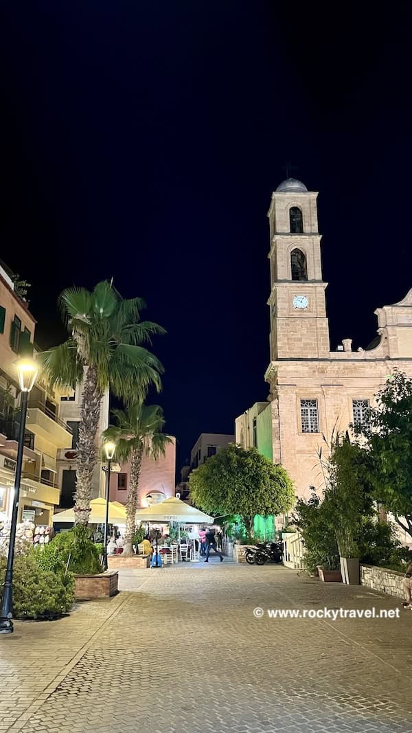 Chania old town by night Chania by night