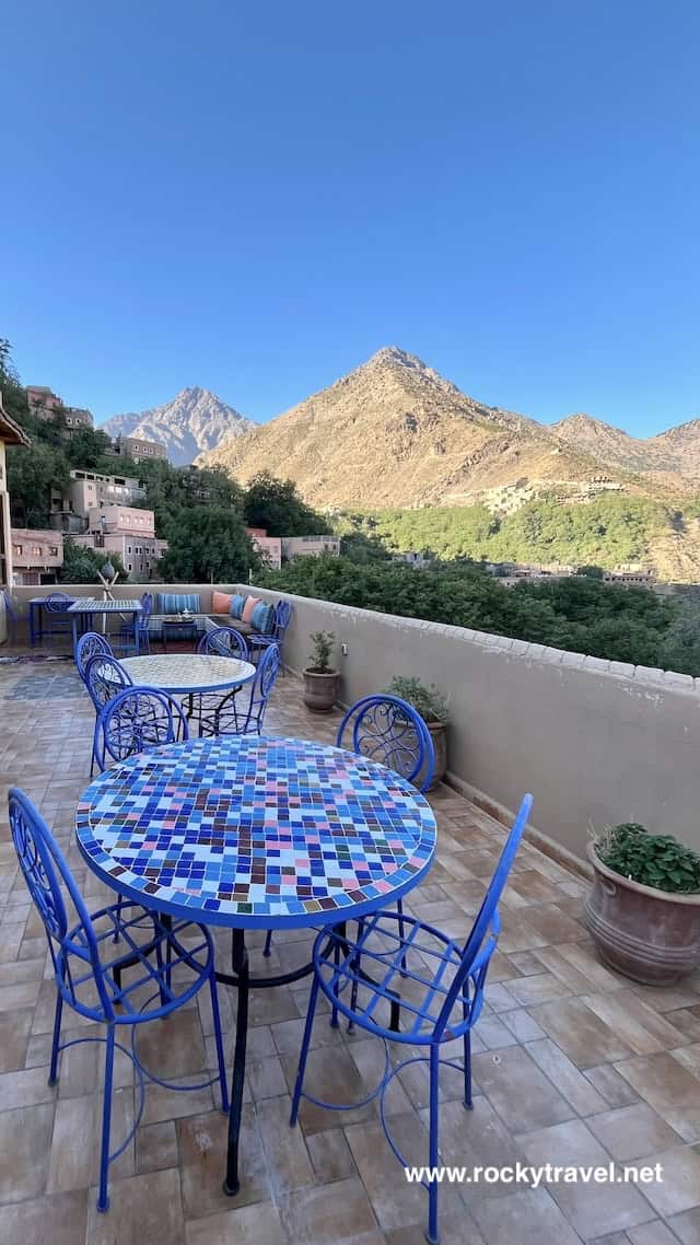 The Terrace from the Riad in Imlil