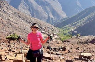 Michela Hiking Atlas Mountains Michela Hiking in Morocco - the High Atlas Mountains