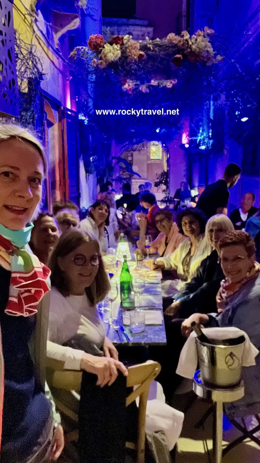 Dinner In Ortigia Best of Sicily Tour Our Group Dinner in Ortigia Siracusa