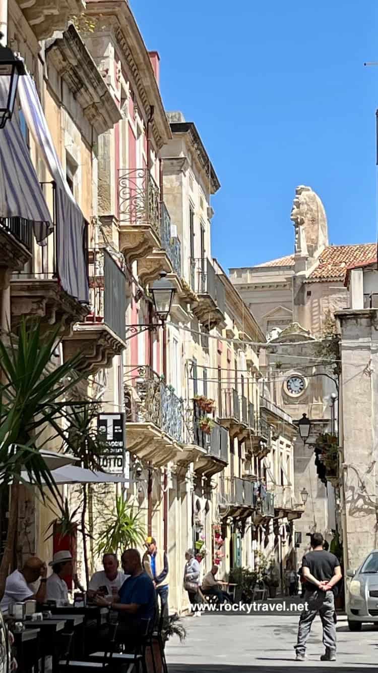 Ortigia Siracusa Sicily The historical centre of Ortigia Sicily