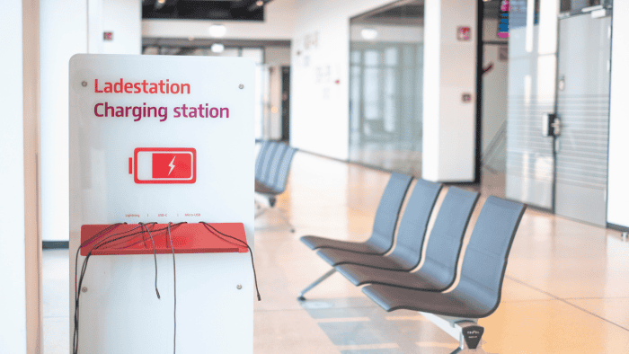 Charging stations at airports